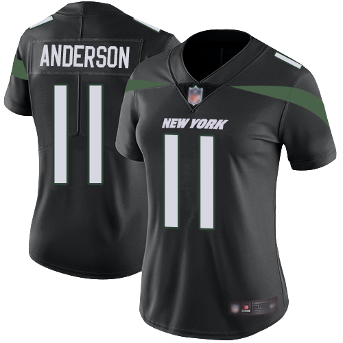 New York Jets Limited Black Women Robby Anderson Alternate Jersey NFL Football #11 Vapor Untouchable
